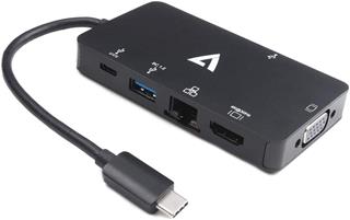 ADAPTADOR V7 V7UC 2HDMI BLK USB C TO 2X HDMI